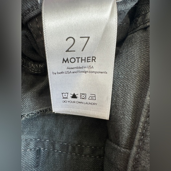 MOTHER The Wrapper Patch Springy Ankle‎ jeans 27 charcoal EUC - Picture 12 of 13